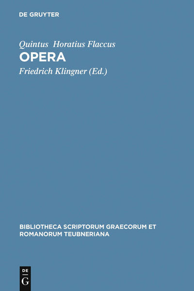 Cover image for Opera, isbn: 9783110202939