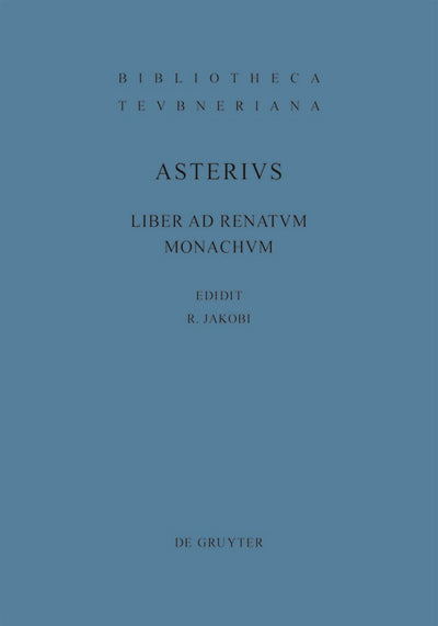 Cover image for Liber ad Renatum monachum, isbn: 9783110209488