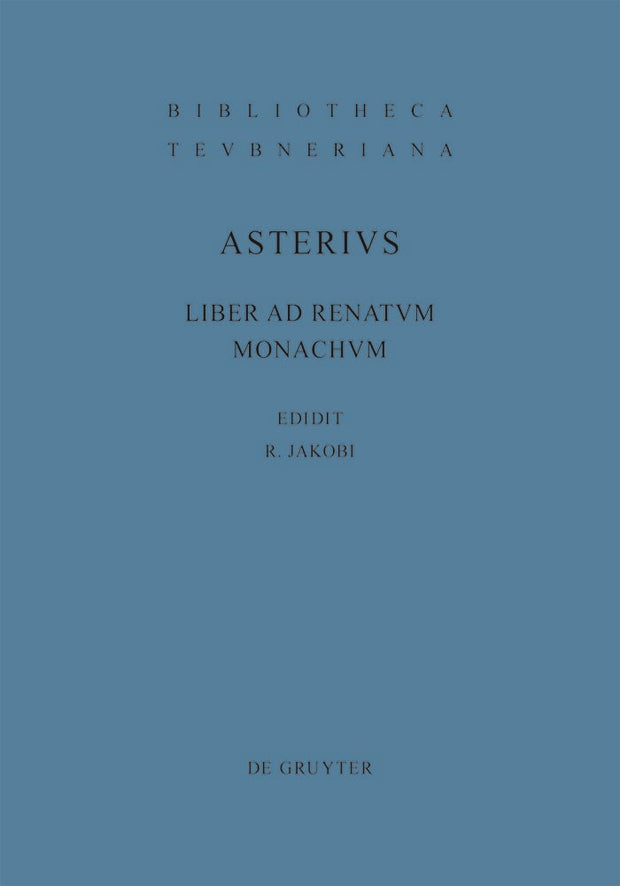 Cover image for Liber ad Renatum monachum, isbn: 9783110209488