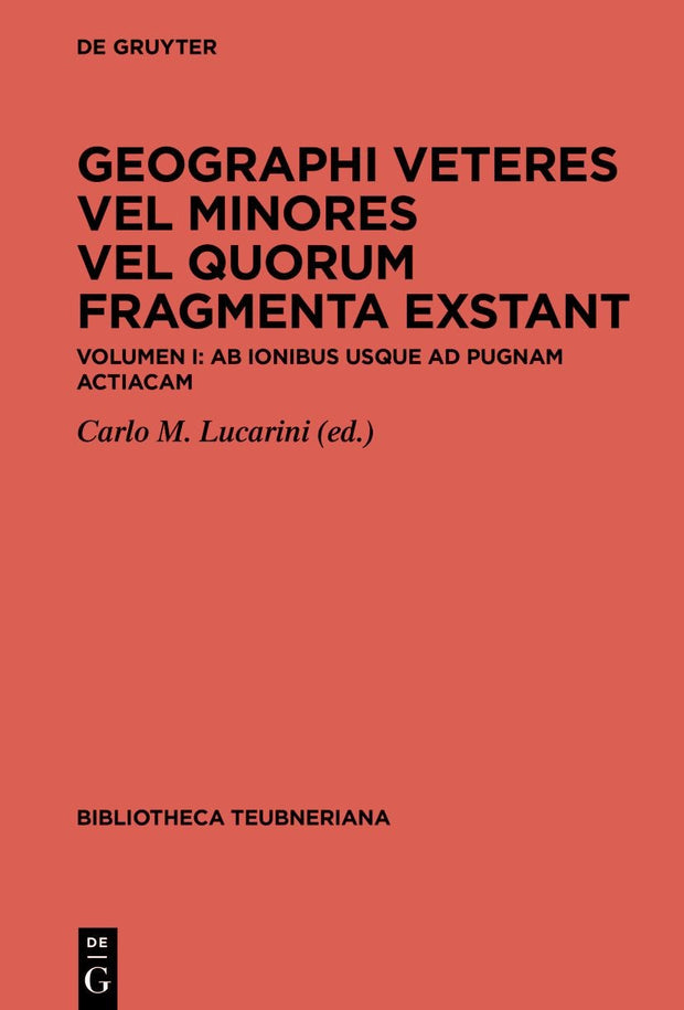 Cover image for Geographi veteres vel minores vel quorum fragmenta exstant, isbn: 9783110217506