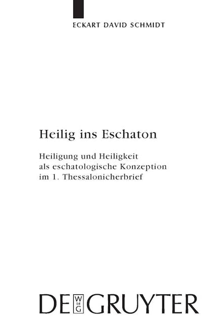 Heilig ins Eschaton