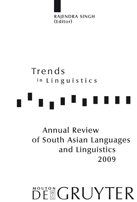 Annual Review of South Asian Languages and Linguistics