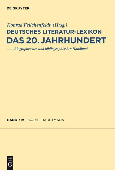 Cover image for Halm - Hauptmann, isbn: 9783110231601