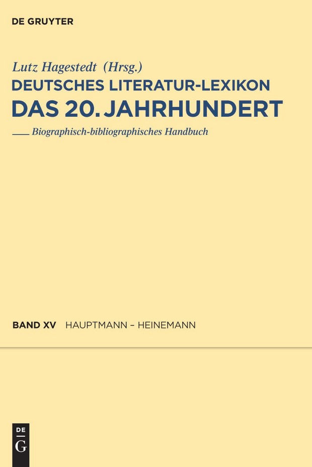 Cover image for Hauptmann - Heinemann, isbn: 9783110231618