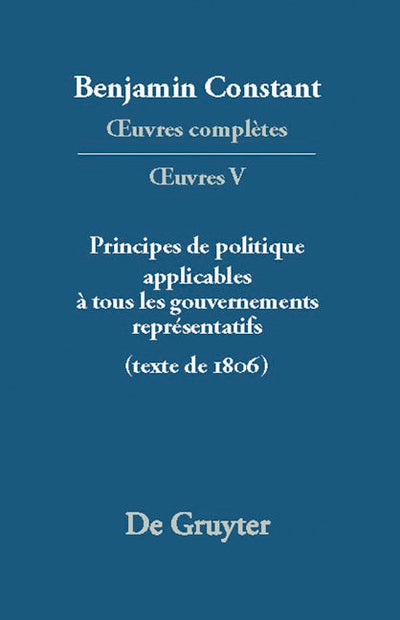 Principes de politique applicables à tous les gouvernements représentatifs