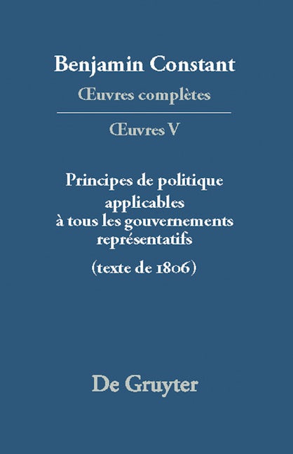 Principes de politique applicables à tous les gouvernements représentatifs