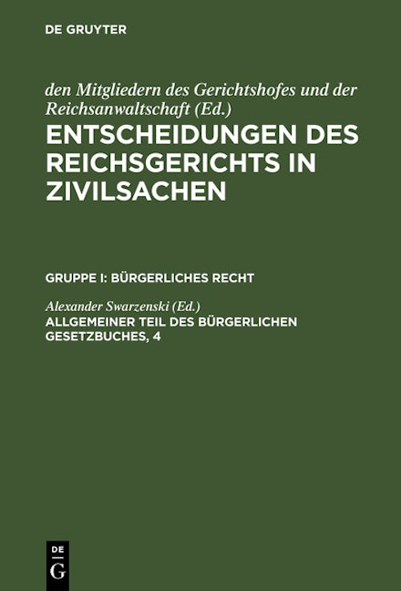 Allgemeiner Teil des Bürgerlichen Gesetzbuches, 4