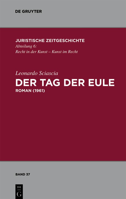 Cover image for Der Tag der Eule, isbn: 9783110246049