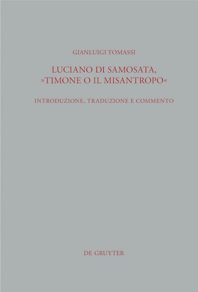 Luciano di Samosata, "Timone o il misantropo"
