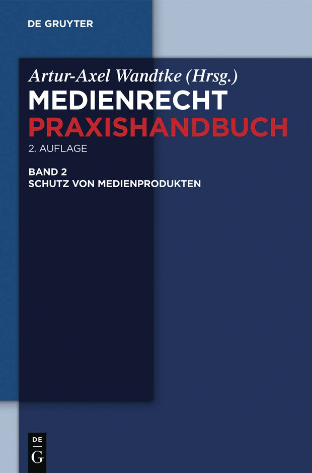 Cover image for Schutz von Medienprodukten, isbn: 9783110248685