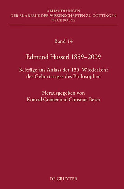 Edmund Husserl 1859–2009