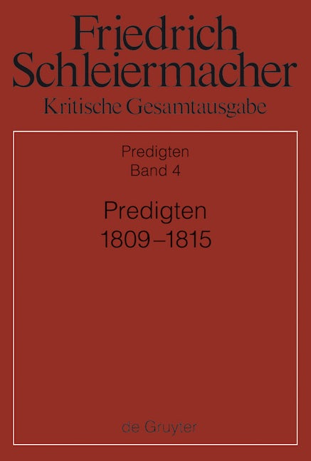 Predigten 1809-1815