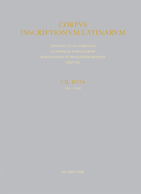Colonia Iulia urbs triumphalis Tarraco 815-1199