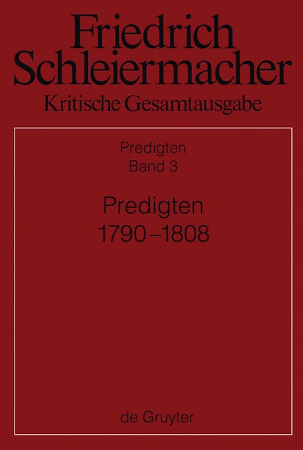 Predigten 1790-1808