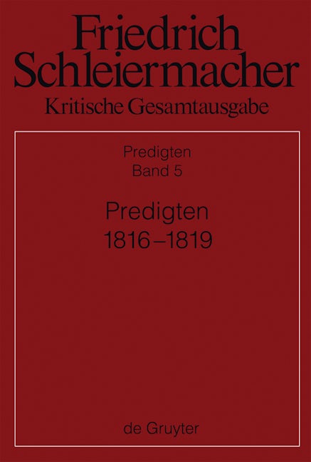 Predigten 1816-1819