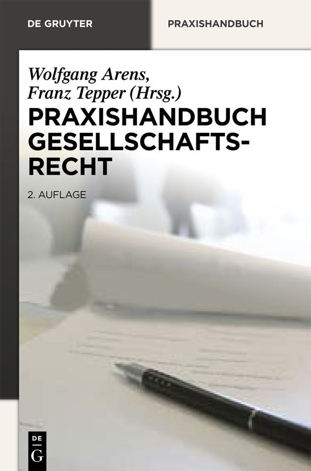 Cover image for Praxishandbuch Gesellschaftsrecht, isbn: 9783110270808