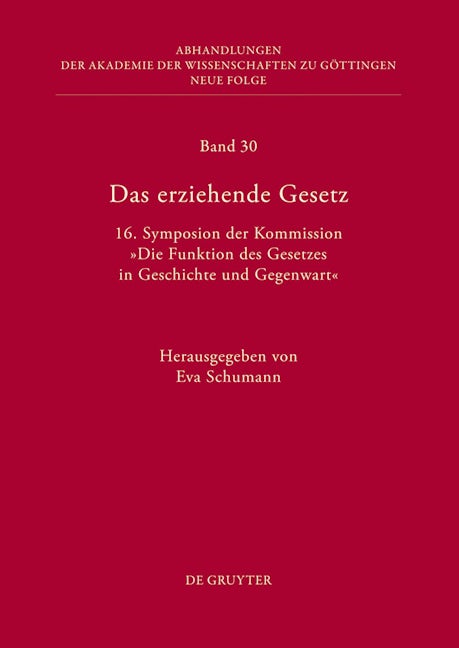 Das erziehende Gesetz