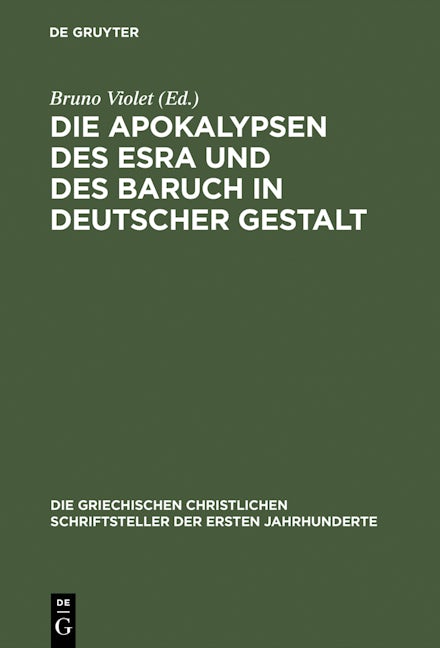 Die Apokalypsen des Esra und des Baruch in deutscher Gestalt