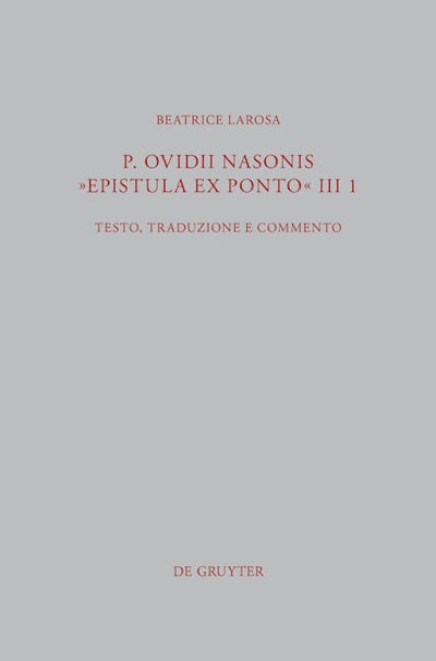 P. Ovidii Nasonis "Epistula ex Ponto" III 1