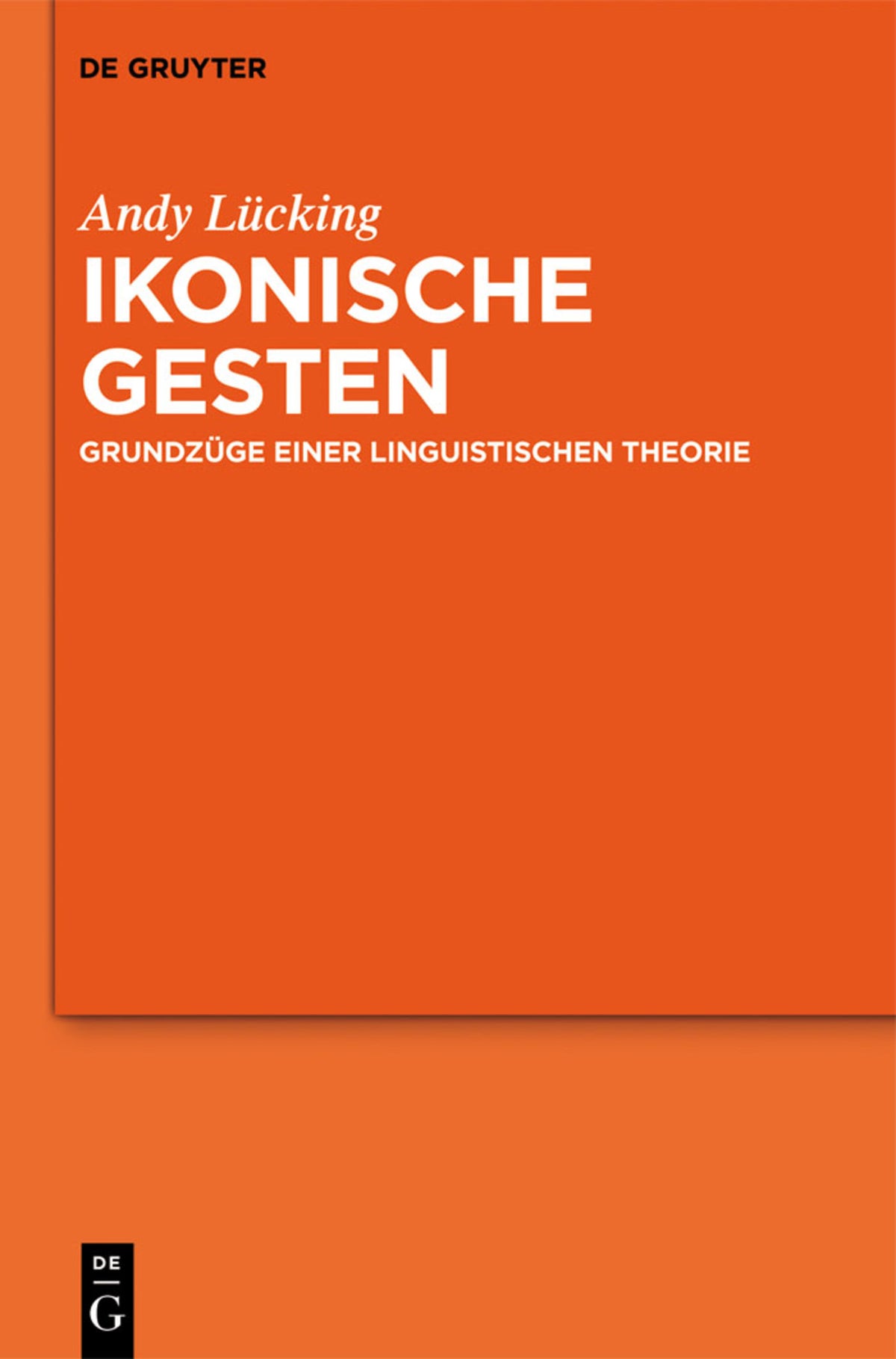 Cover image for Ikonische Gesten ISBN 9783110301267