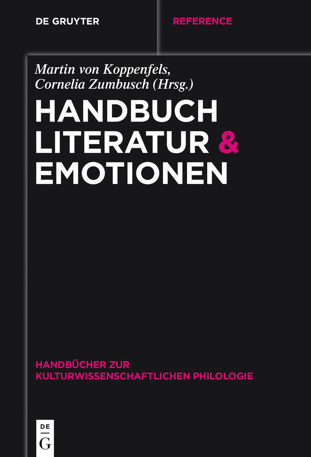 Cover image for Handbuch Literatur & Emotionen, isbn: 9783110303148
