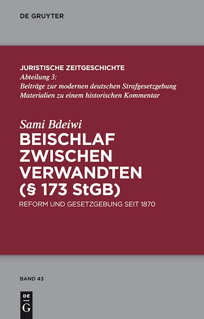 Beischlaf zwischen Verwandten (§ 173 StGB)