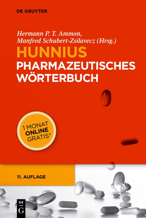 Cover image for Hunnius Pharmazeutisches Wörterbuch, isbn: 9783110309904