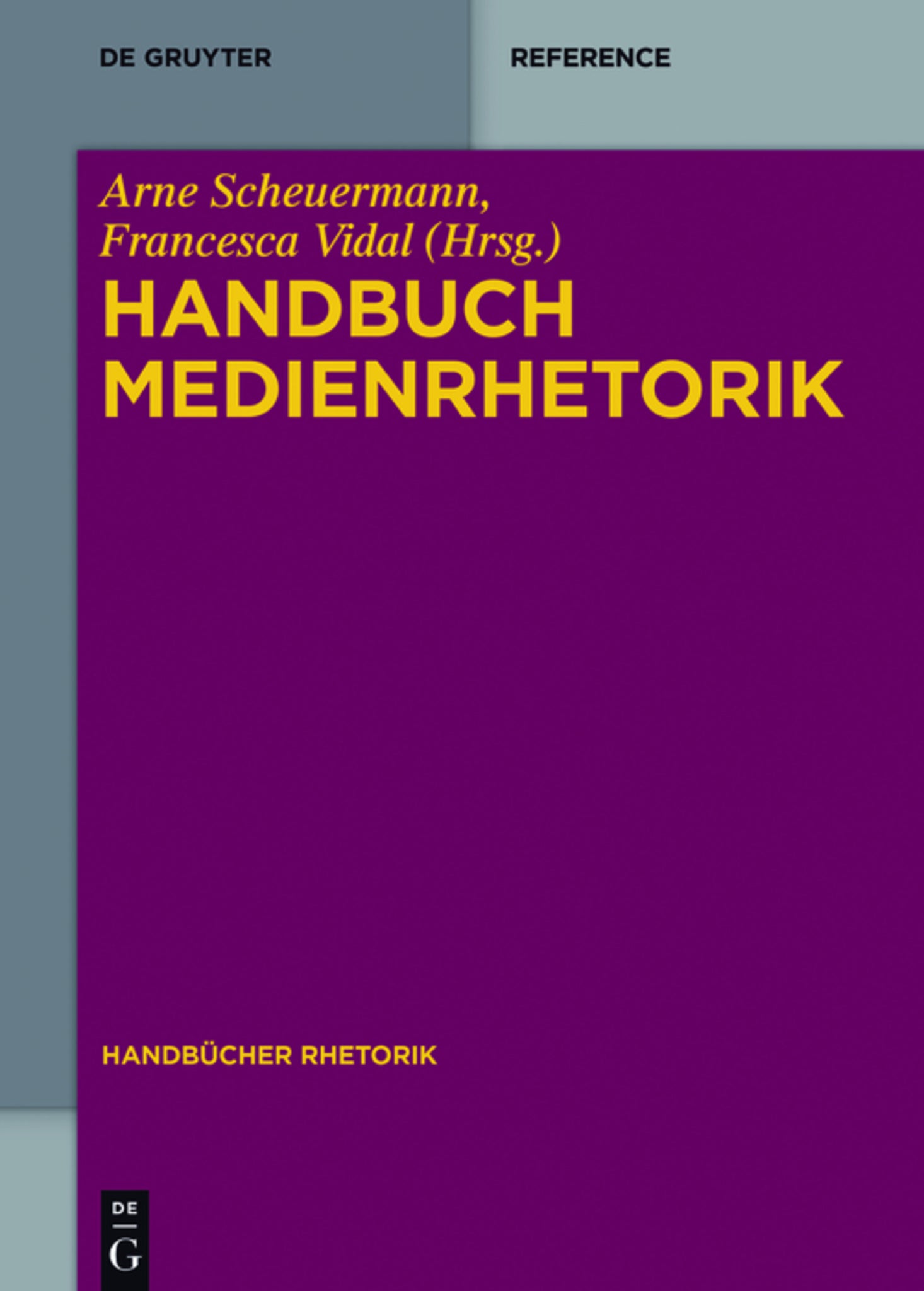 Cover image for Handbuch Medienrhetorik ISBN 9783110318128