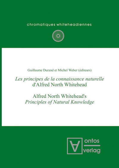 Les principes de la connaissance naturelle d'Alfred North Whitehead
