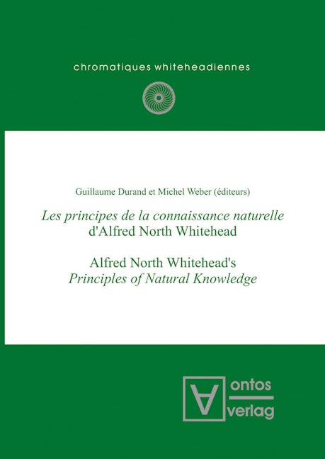 Les principes de la connaissance naturelle d'Alfred North Whitehead