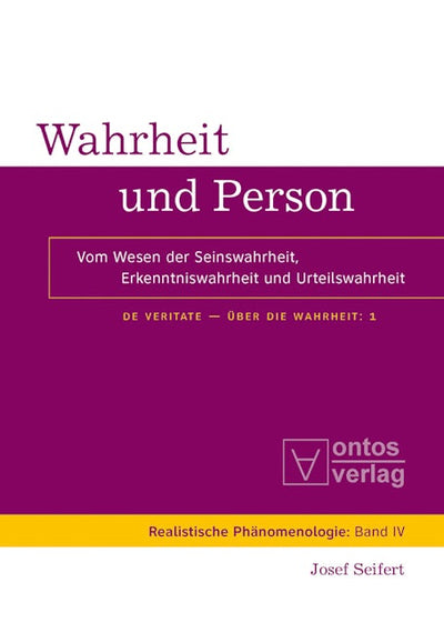 Wahrheit und Person