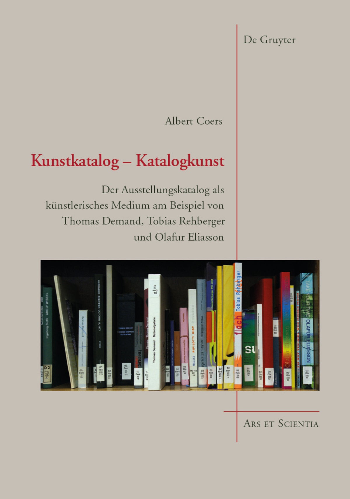 Cover image for Kunstkatalog - Katalogkunst ISBN 9783110332100