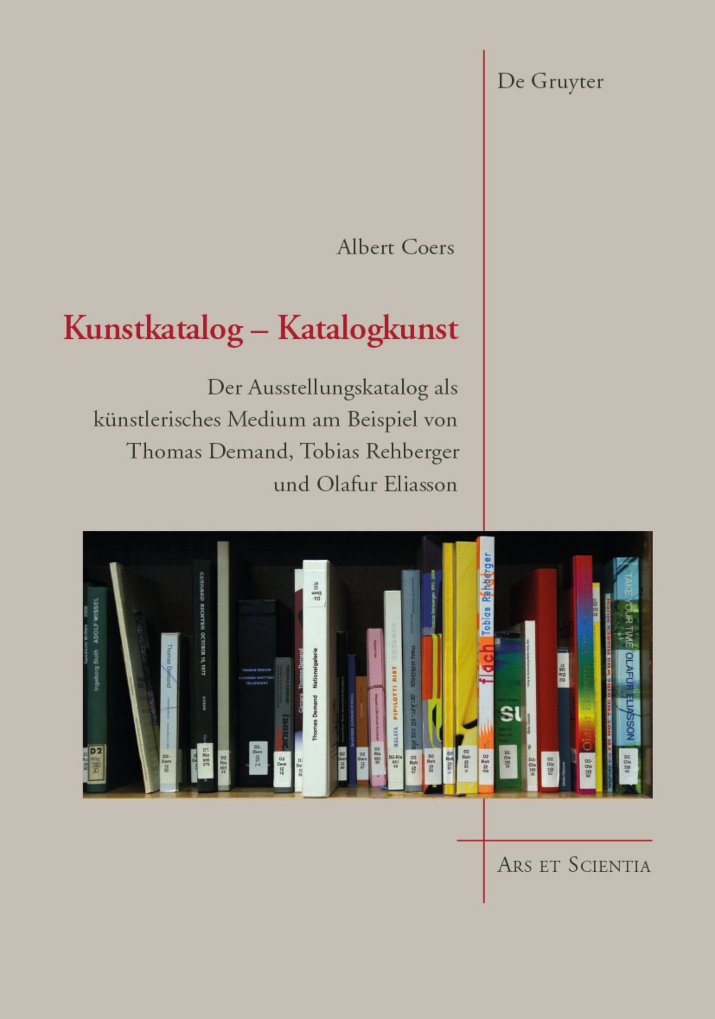 Cover image for Kunstkatalog - Katalogkunst ISBN 9783110332100
