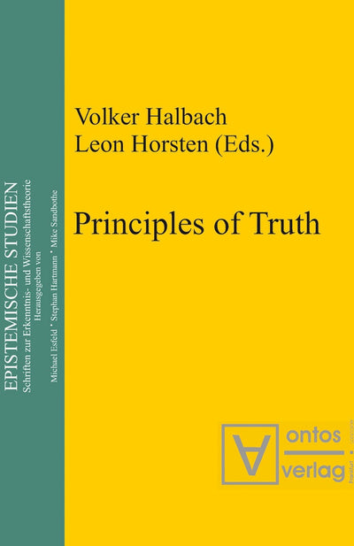 Cover image for Principles of Truth, isbn: 9783110332483