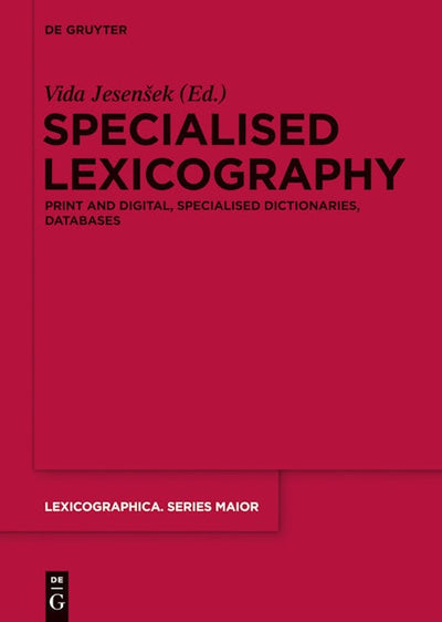 Specialised Lexicography