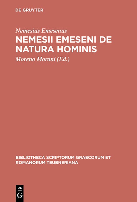 Nemesii Emeseni De natura hominis