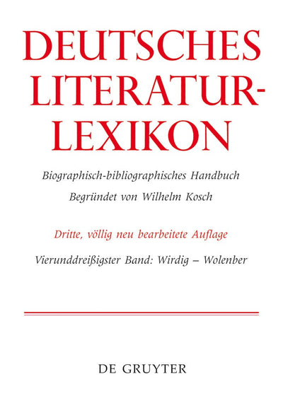 Cover image for Wirdig - Wol, isbn: 9783110336030