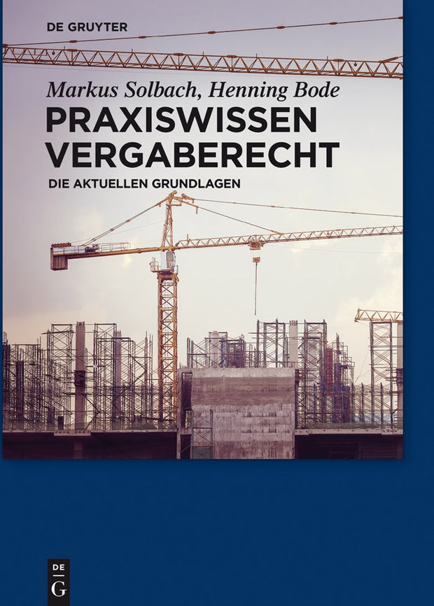 Cover image for Praxiswissen Vergaberecht, isbn: 9783110337761