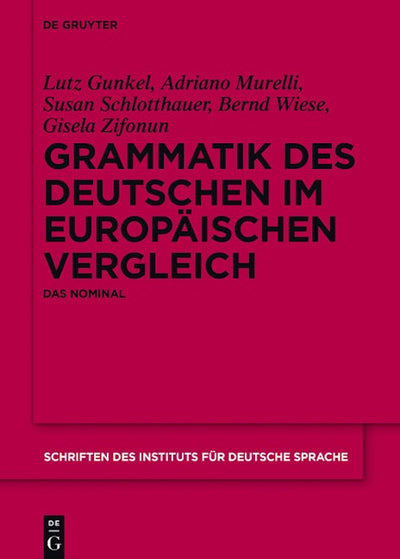 Grammatik des Deutschen im europäischen Vergleich