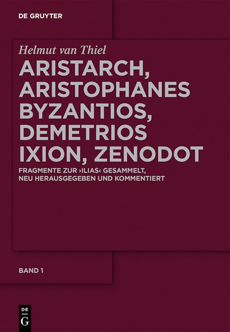 Aristarch, Aristophanes Byzantios, Demetrios Ixion, Zenodot