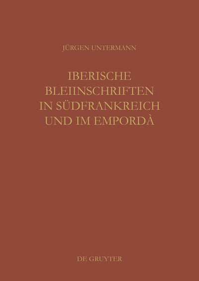 Iberische Bleiinschriften in Südfrankreich und im Empordà