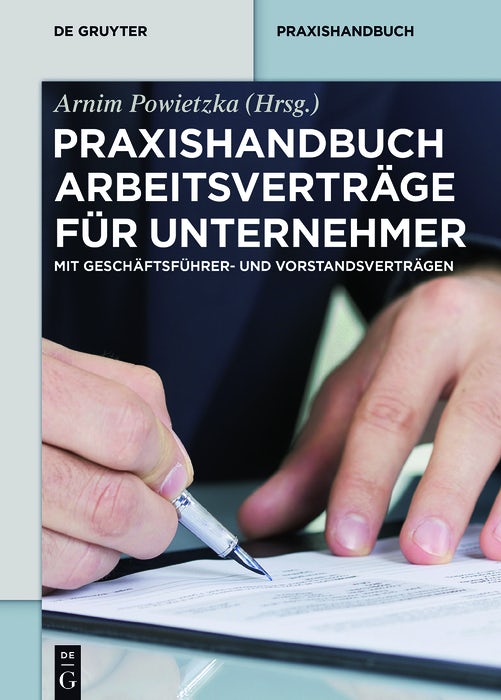 Cover image for Praxishandbuch Arbeitsverträge für Unternehmer, isbn: 9783110364002