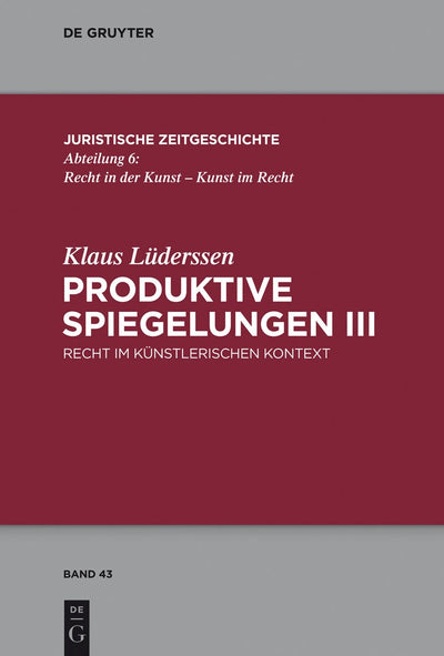 Cover image for Produktive Spiegelungen III, isbn: 9783110372595
