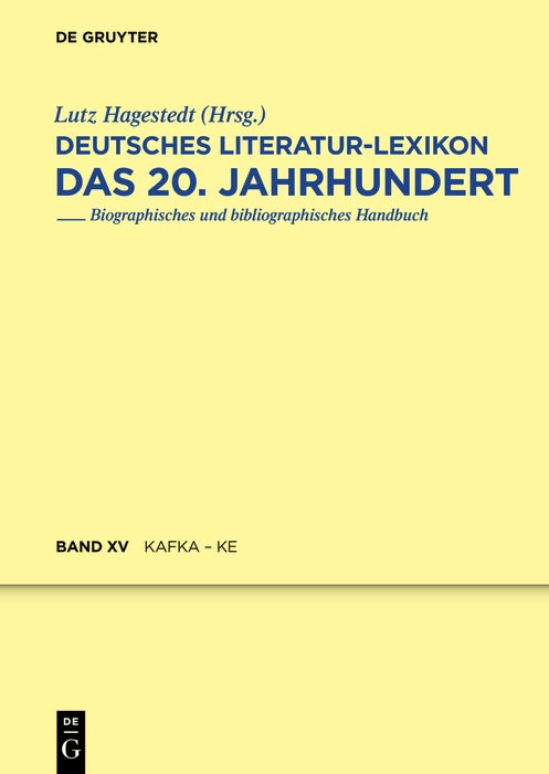 Cover image for Kafka - Karnein, isbn: 9783110404340