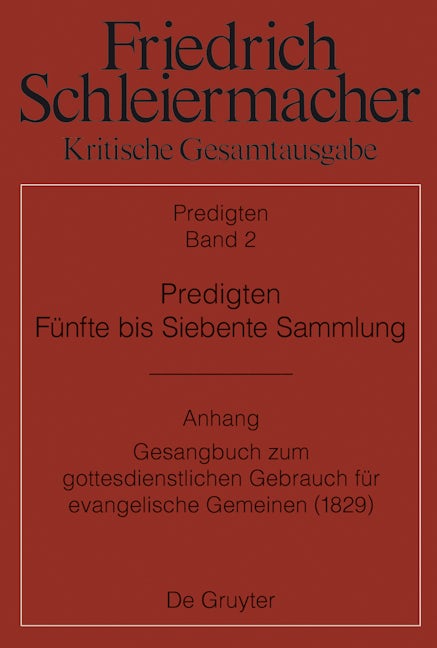 Predigten. Fünfte bis Siebente Sammlung (1826-1833)