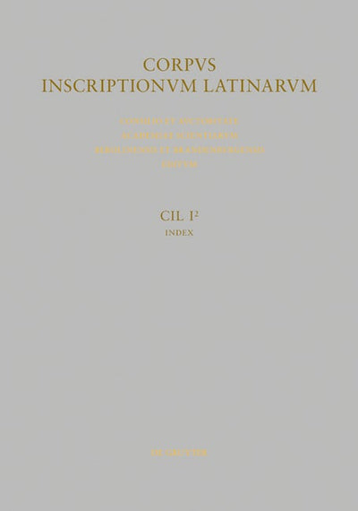 Inscriptiones Latinae antiquissimae ad C. Caesaris mortem
