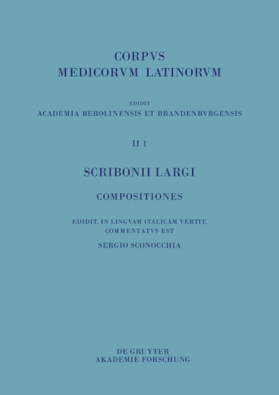 Scribonii Largi Compositiones