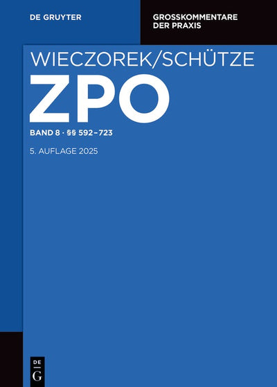 Cover image for §§ 592-723, isbn: 9783110443059