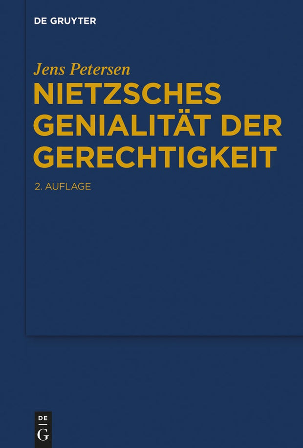 Cover image for Nietzsches Genialität der Gerechtigkeit, isbn: 9783110444070