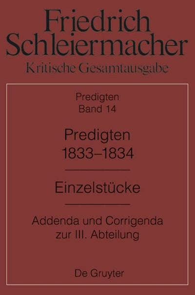 Predigten 1833-1834